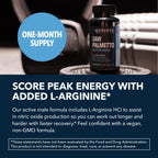 Saw Palmetto and L-Arginine for Men Capsules for Men's Health, 30 Servings