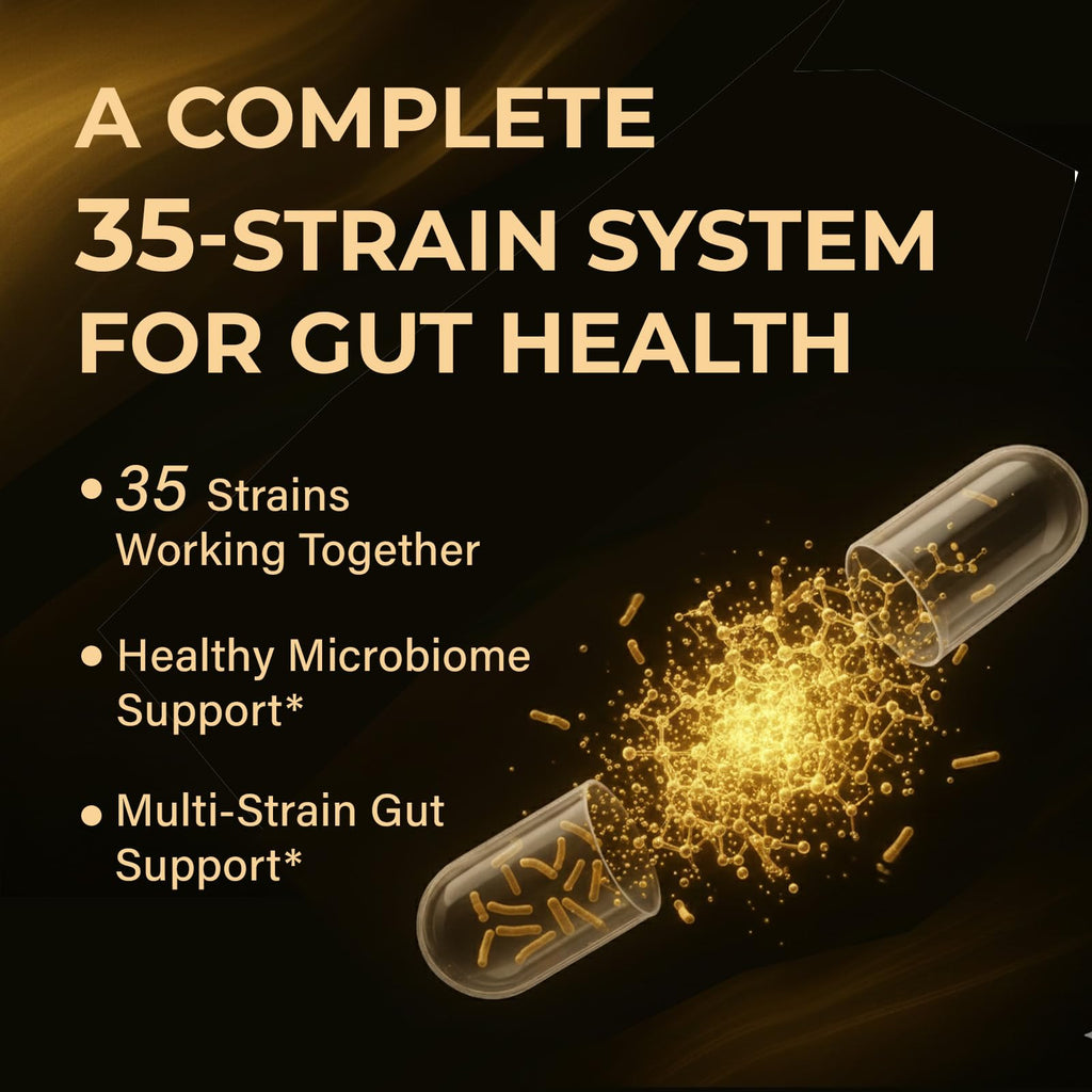 Probiotics for Women & Men, 100 Billion CFU Probiotic for Digestive, Gut & Immune Health - with Prebiotics, Bioflavonoids & Digestive Enzyme, 35 Strains Raw Probiotic Supplement, 180 Caps