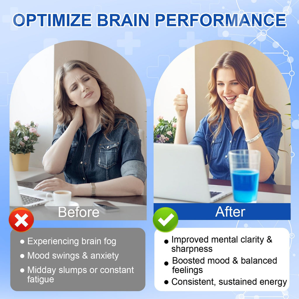 Methylene Blue Pharmaceutical Grade, Methylene Blue Drops for Humans Brain Health and Energy Support, No Formaldehyde, No Alcohol, No Gluten - 2 Fl OZ