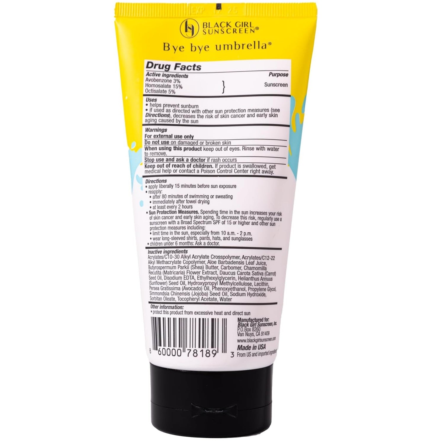 Black Girl Sunscreen Kids SPF 50 Lotion for Face & Body - 6 Fl Oz