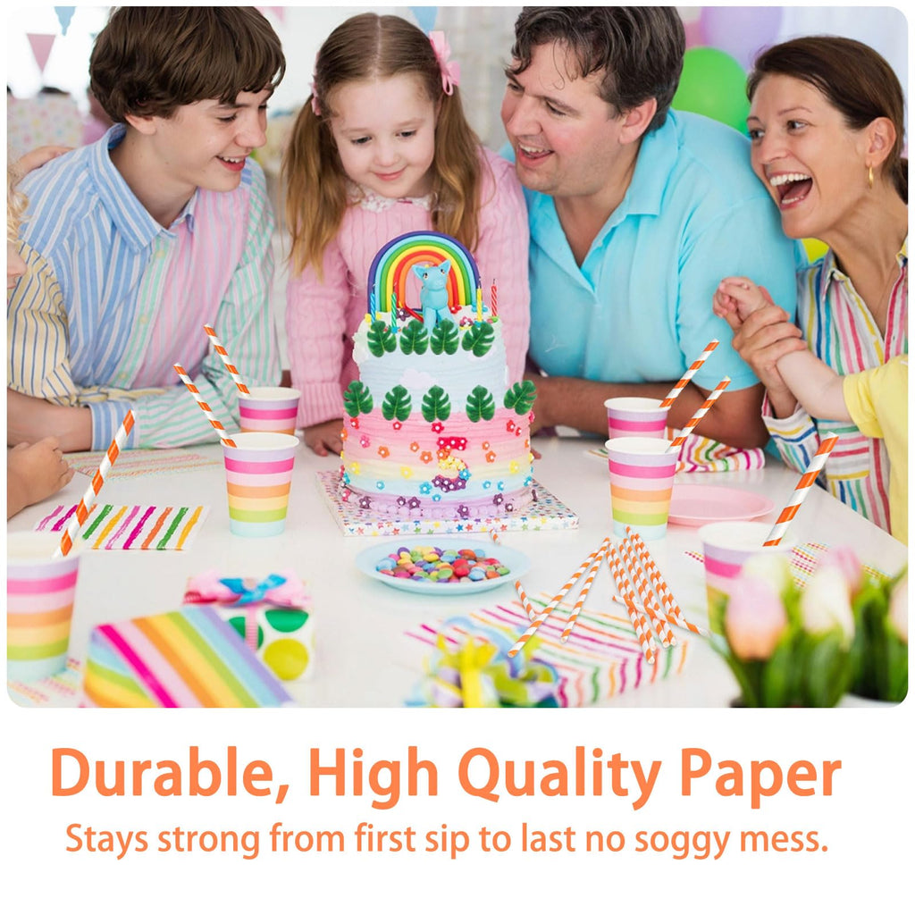 Spritz Straws Compatible with Aperol,Disposable and Cocktail Straws Compatible with Aperol,100pcs,Orange
