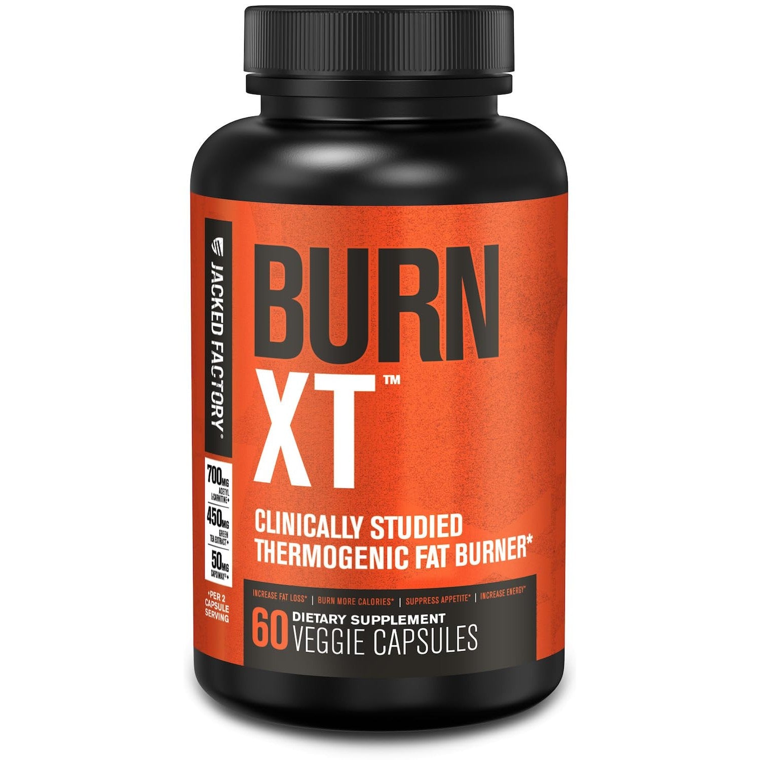 Jacked Factory Burn-XT + Lean-PM Kit – 24-Hour Body Composition & Metabolism Support Stack – Day & Night Formula – 60 Count, 2 Pack