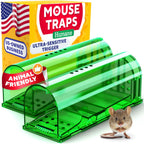 Humane Mouse Trap (2 Pack), Catch and Release Live Mouse Traps, Indoor