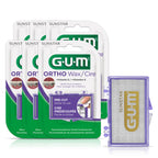 Buy now GUM Orthodontic Wax for Braces and Dental Devices - Soothing Dental Wax with Vitamin E and Aloe Vera - Clear Color and Refreshing Mint Flavor (Pack of 1) at indiglob india