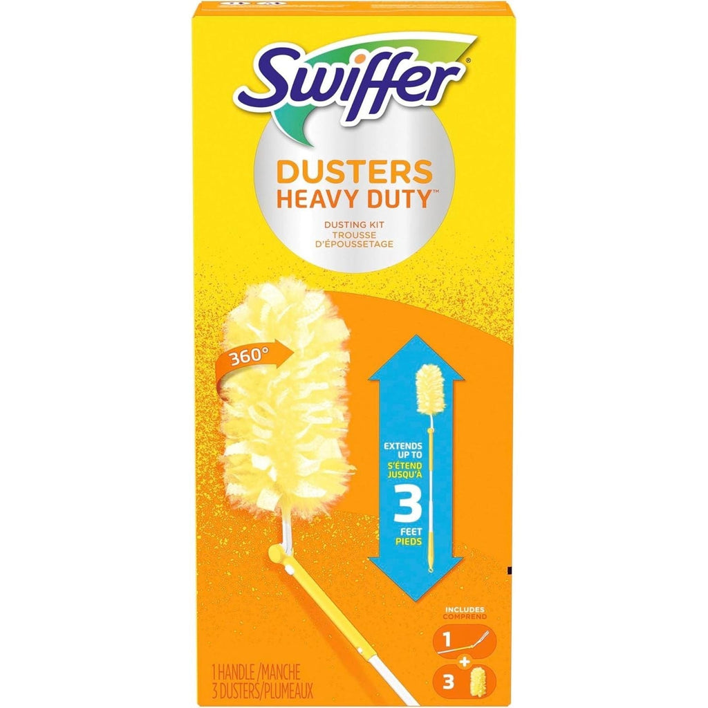 Buy now Swiffer 360 Dusters Extender Kit, 3 Unscented Dusters With Extendable handle (Packaging May Vary) 4 Piece Set at indiglob india