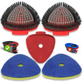 Spin Mop Replacement Head Compatible with O Cedar EasyWring 1 Tank,Scrubber Heads,Scrub Brush Attachment for Bathroom,Kitchen and Various of Hard Floors