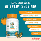 MARYRUTH'S USDA Organic Vitamin C Gummies, Antioxidant, Non-GMO, 60 Count | Vegan Chewable for Ages 14+, Immune Support & Overall Wellness, Gluten Free