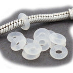Buy now Yeshan Antique Silver Clip Lock Bead Charms with Rubber Stopper O-Rings at indiglob india