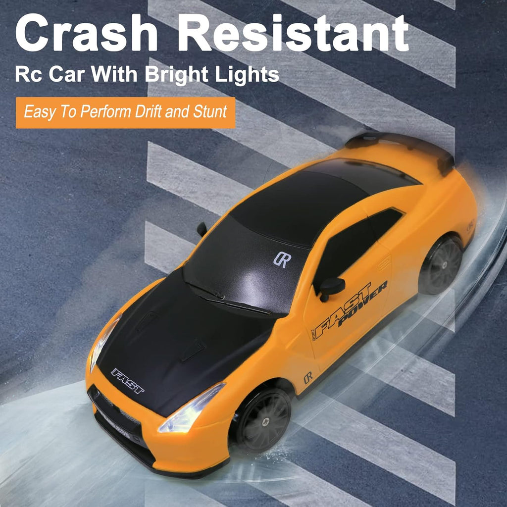 Buy now Remote Control Car RC Drift Car 2.4GHz 1:24 Scale 4WD High Speed RC Cars Vehicle with LED Lights Batteries and Drifting Tires Racing Sport Toy Cars for Adults Boys Girls Kids Gift at indiglob india