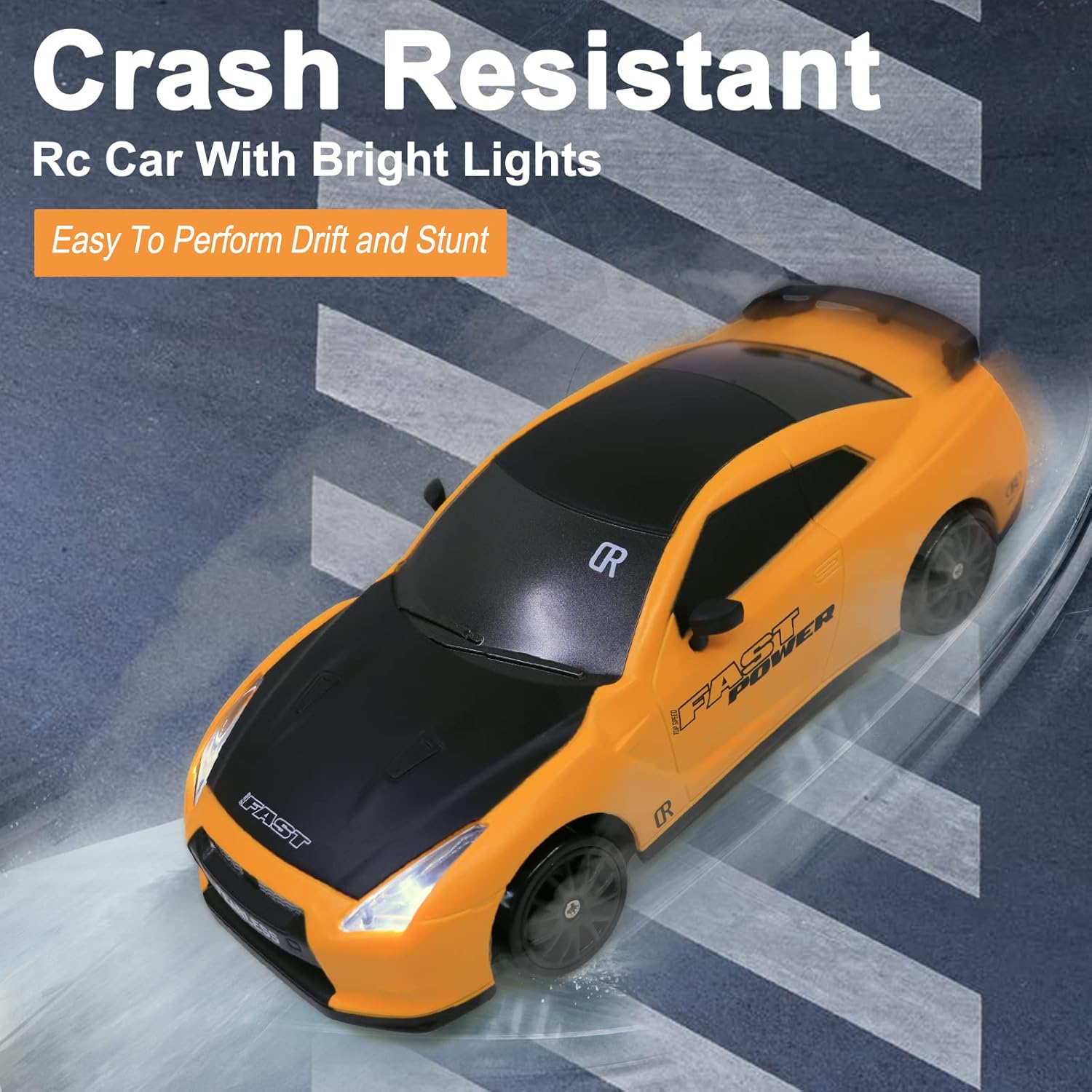 Buy now Remote Control Car RC Drift Car 2.4GHz 1:24 Scale 4WD High Speed RC Cars Vehicle with LED Lights Batteries and Drifting Tires Racing Sport Toy Cars for Adults Boys Girls Kids Gift at indiglob india