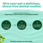 TropiClean Fresh Breath Dog Teeth Cleaning Dental Wipes, 50ct