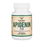 Apigenin 50mg, Chamomile Flavonoid, Daily Sleep + Relaxation, 60 Capsules | Daily Non-Habit-Forming Supplement for Calm + Restful Sleep, Hormonal Balance Support, 2-Month Supply, Third-Party Tested