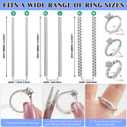 114Pcs 3-in-1 Ring Sizers for Loose Rings, Anti-Slip, Reduce 0.5-1 Size