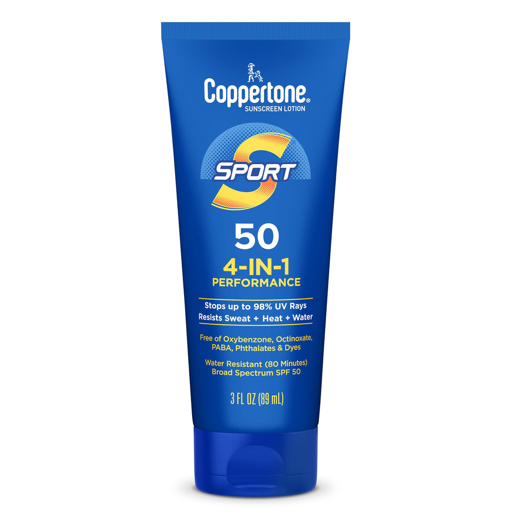 Buy now Coppertone SPORT Sunscreen Lotion Broad Spectrum SPF 50 (3 Fluid Ounce) (Packaging may vary) at indiglob india