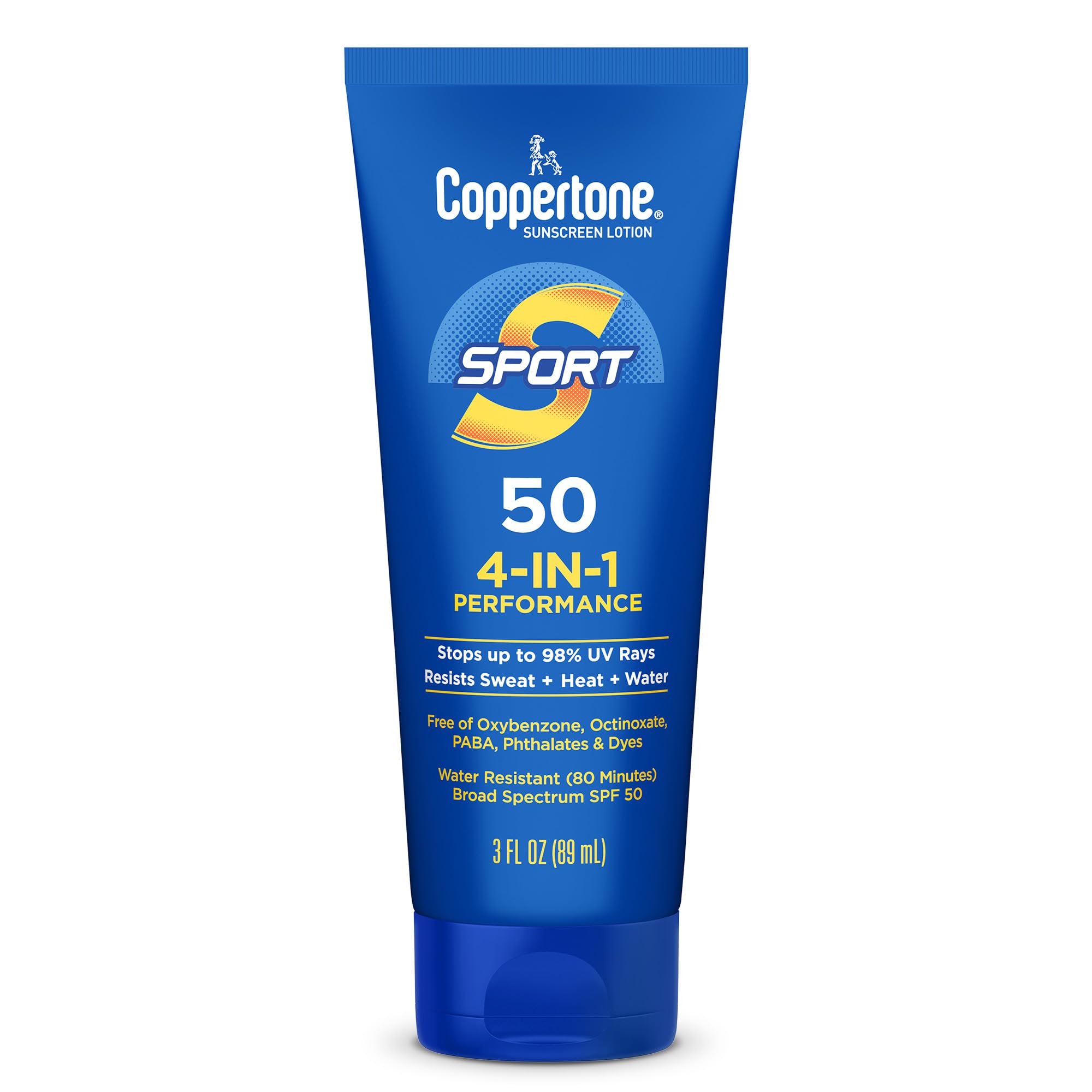 Buy now Coppertone SPORT Sunscreen Lotion Broad Spectrum SPF 50 (3 Fluid Ounce) (Packaging may vary) at indiglob india
