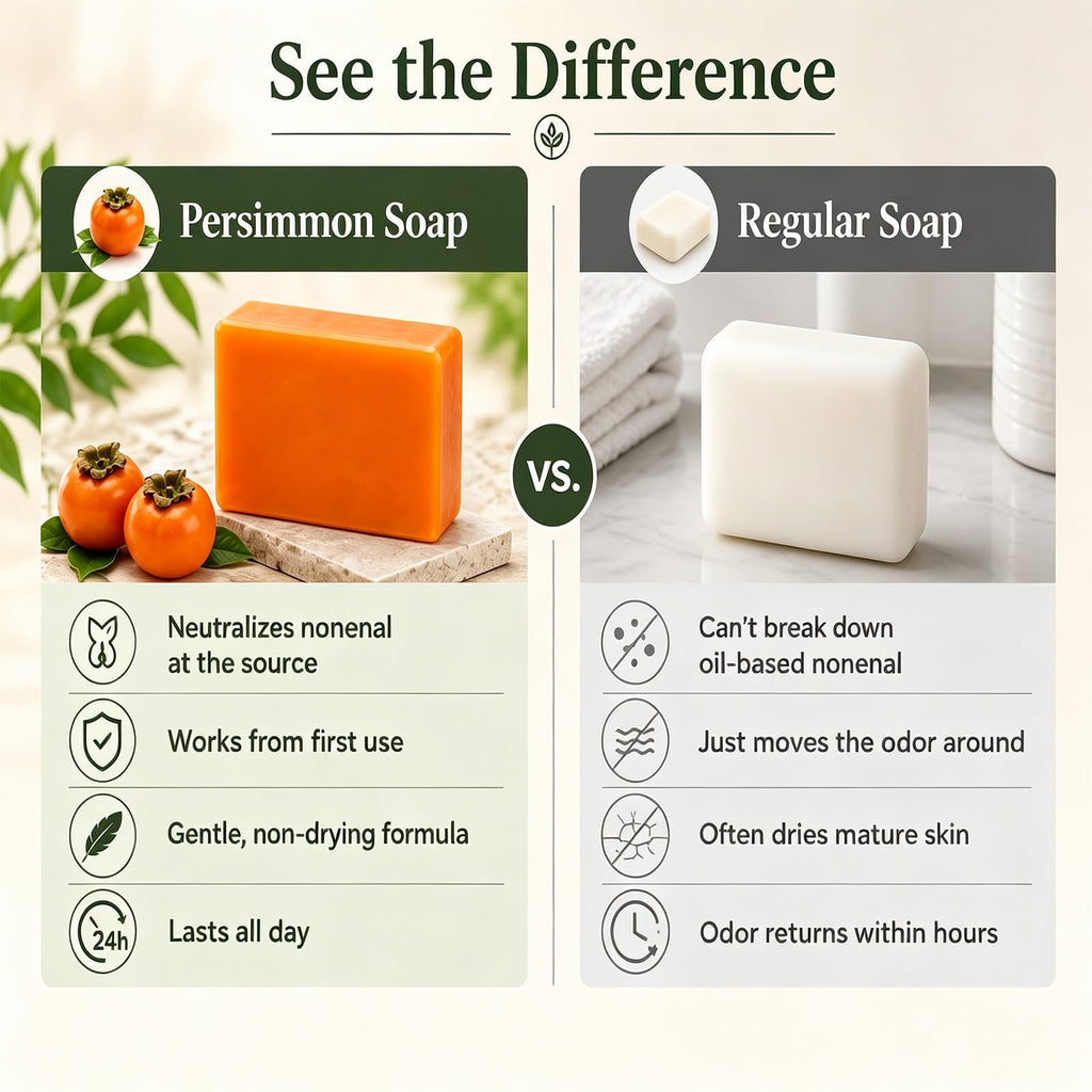 Kaori Deodorizing Persimmon Soap – Natural Body Bar