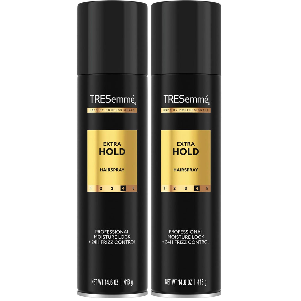 TRESemmé Extra Hold Hairspray 14.6 oz | For 24-Hour hold, Frizz Control, With Pro Lock Tech™, Paraben-Free, Strong hold hairspray, Aerosol