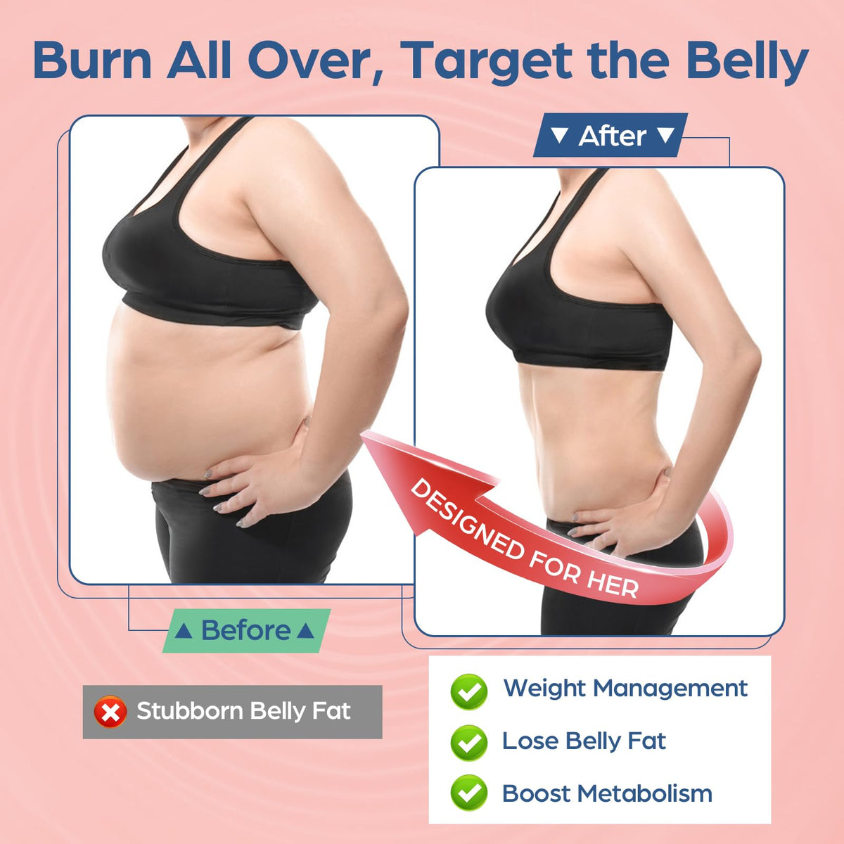 LivLyLuxe Multi Collagen Burn Powder for Women, Peptides for Weight Loss