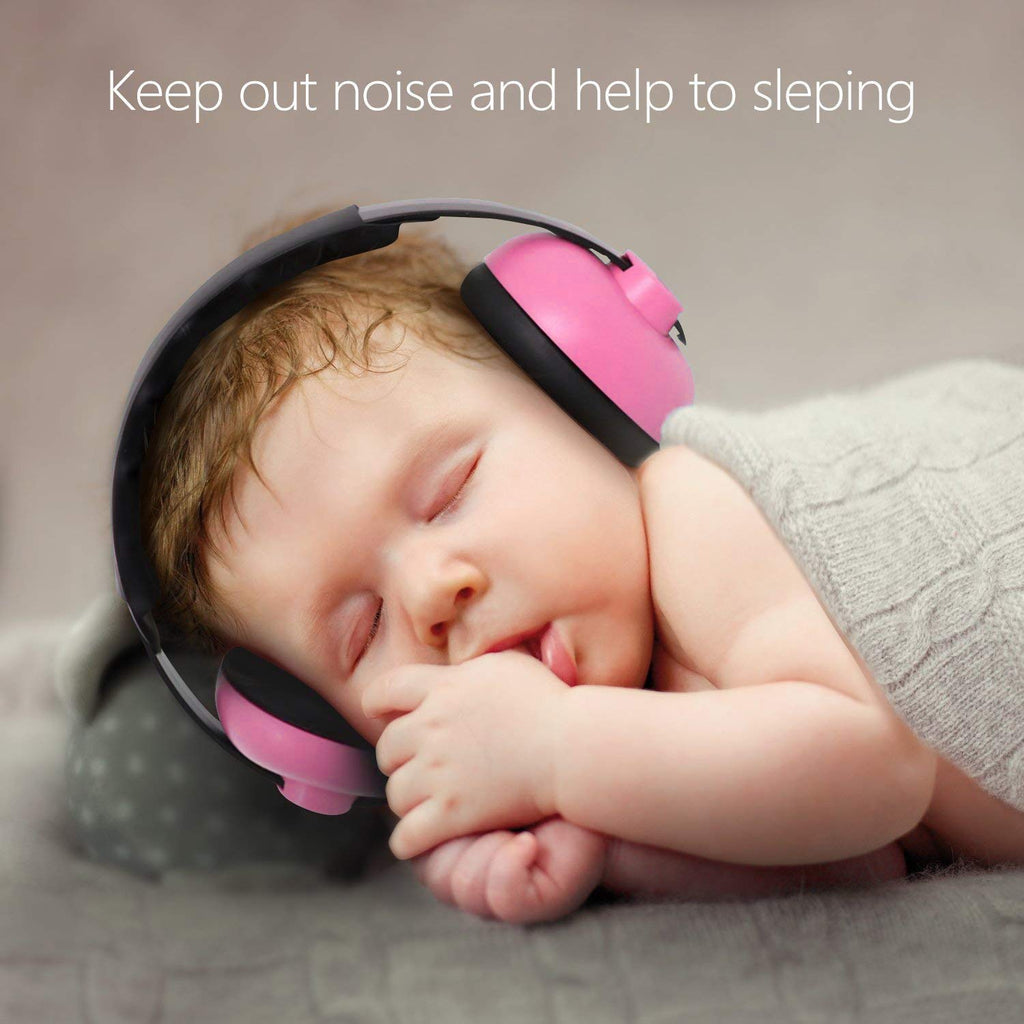 Buy now Baby Ear Protection Noise Cancelling Headphones for Kids Noise Reduction Hearing Protection Earmuffs for 0-3 Years Babies, Toddlers, Infant (Redrose) at indiglob india