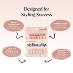 Kitsch Professional Alligator Clips - Rose Gold, 6 Pcs | 3.5" Aluminum Duckbill Hair Clips for Styling – Great Hair Sectioning Clips For Salon, Makeup Application