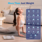 Alcedo Smart Body Fat Scale, Color-Changing Scale, Bluetooth, White