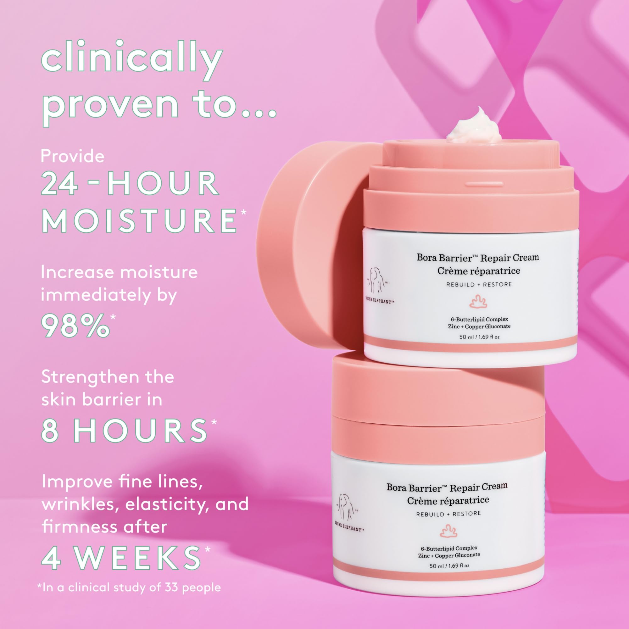 Buy now Drunk Elephant Bora Barrier Repair Cream - 50 ml/1.69 fl oz - Ultra-Rich Moisturizer - Clean Clinical Skincare - Cruelty-Free - Dermatologist-Tested - Free of Essential Oils, Silicones, and Fragrance at indiglob india