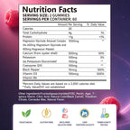Magnesium Glycinate Gummies 1000mg, Sugar Free Magnesium Bisglycinate Supplement, Adults & Kids 4+, High Absorption with Calcium, Potassium, CoQ10 & Vitamins B6 & D3, Sleep & Muscle Support, 120 Count