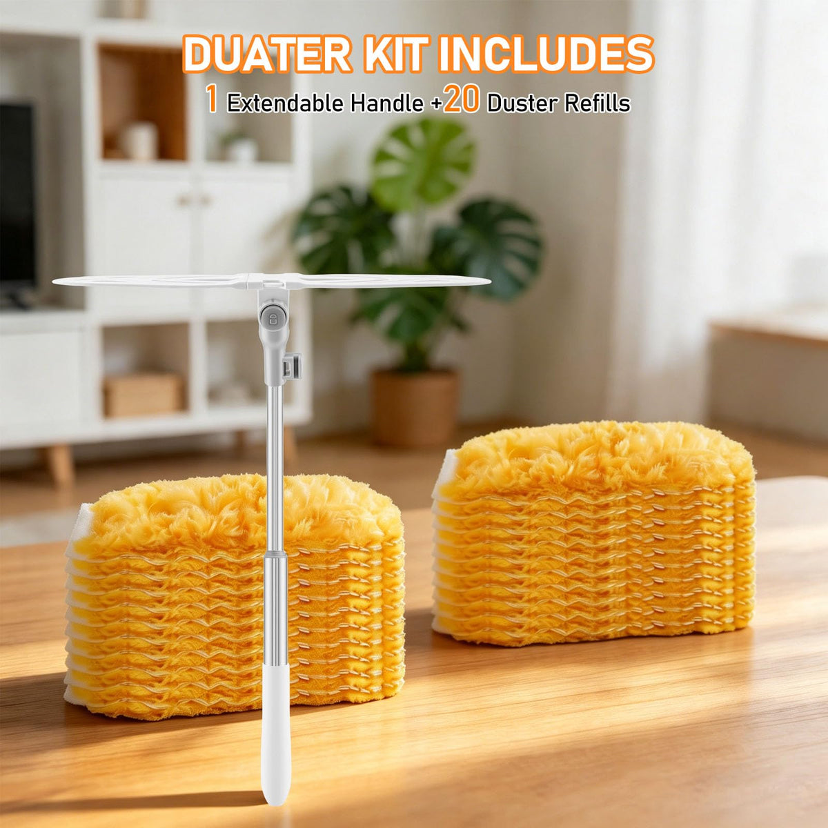 SetSail 6 ft Extendable Duster Handle Compatible with Swiffer Duster