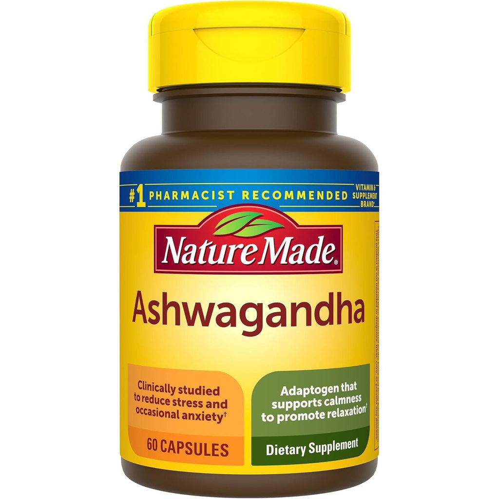 Buy now Nature Made Ashwagandha Capsules 125mg for Stress Support, 60 Capsules, 60 Day Supply 60 Count (Pack of 1) at indiglob india