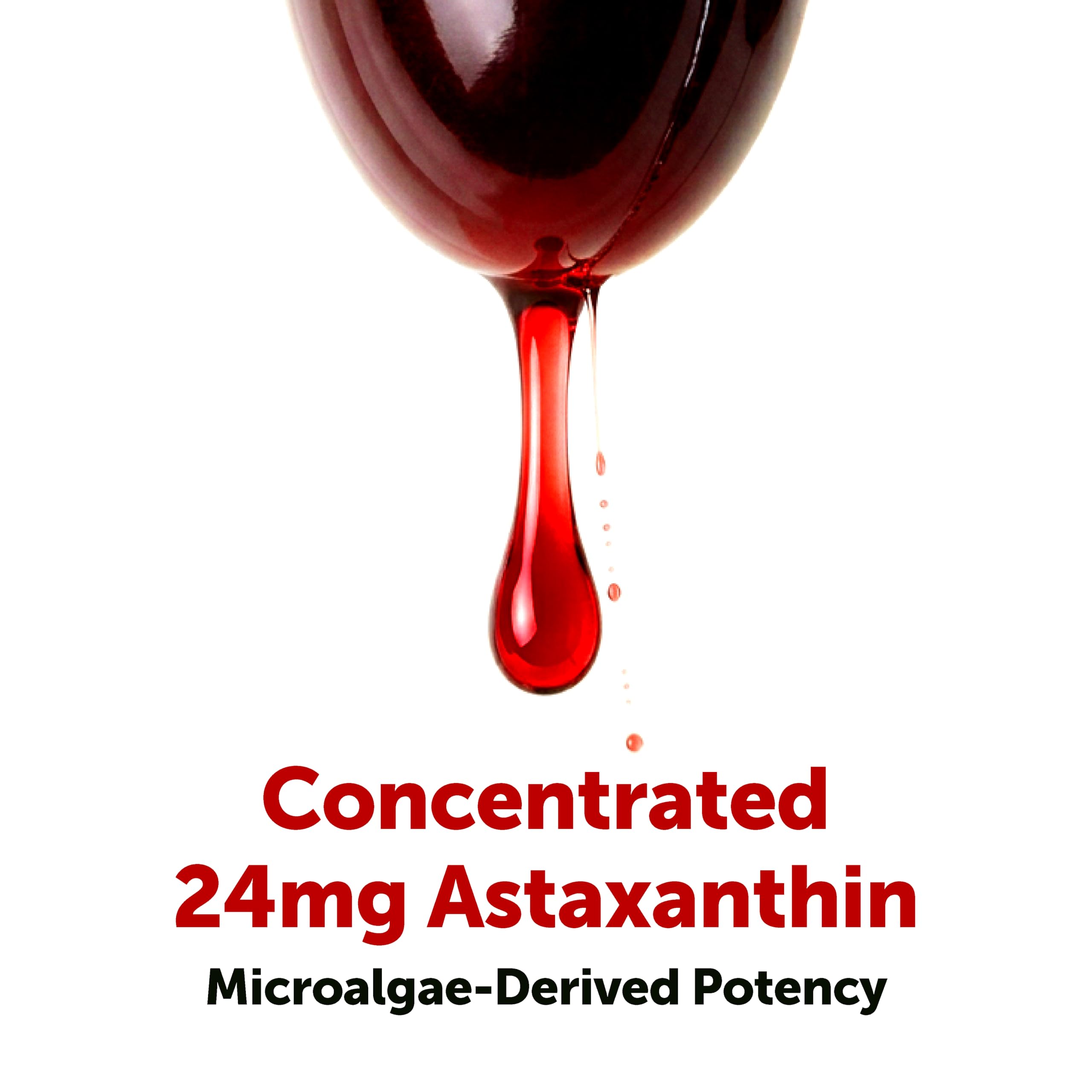Micro Ingredients Astaxanthin 24mg Per Serving with MCT Oil, 60 Softgels | 2 Month Supply. Natural Microalgae Sourced Astaxanthin Supplement. Easy-to-Swallow. Non-GMO, Gluten Free, Soy Free.