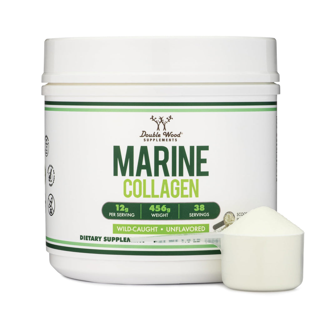 Collagen Peptides Powder, Type I, II + III, Skin, Hair + Joint, 16 oz | Skin, Hair, Nail + Joint Supplement, Types I, II + III, 11g Protein + 0g Carbs (Keto), Grass-Fed, Truly Unflavored