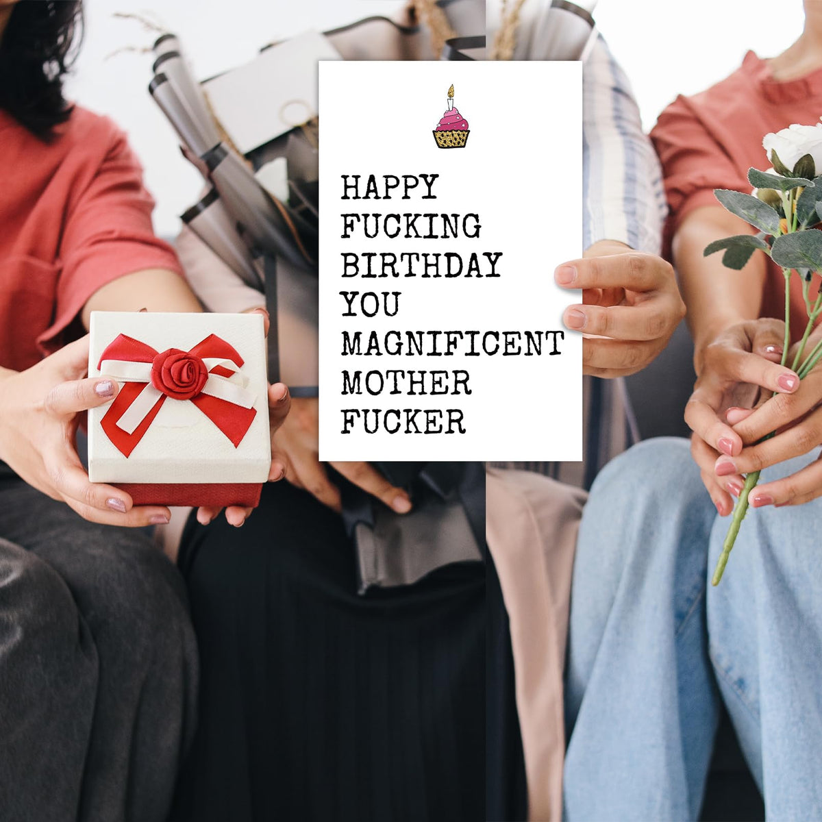 Rude Birthday Card for Men, Funny Birthday Card for Best Male Female Friend