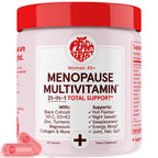 Peach Perfect Menopause Multivitamin | 21 Vitamins for Women 45+ | Black Cohosh, Ashwagandha, Vitamin D3+K2, Probiotics & Collagen | Support for Hot Flashes, Mood Swings, Joint & Skin Health | 30 SVG