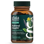 Gaia Herbs Adrenal Health Daily Support - Herbal Supplement with Ashwagandha, Holy Basil & Schisandra - Help Maintain Healthy Energy & Stress Levels* - 180 Vegan Liquid Phyto-Caps (90 Servings)
