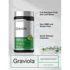 Horbäach Graviola Capsules | 120 Count | Soursop (Annona Muricata)