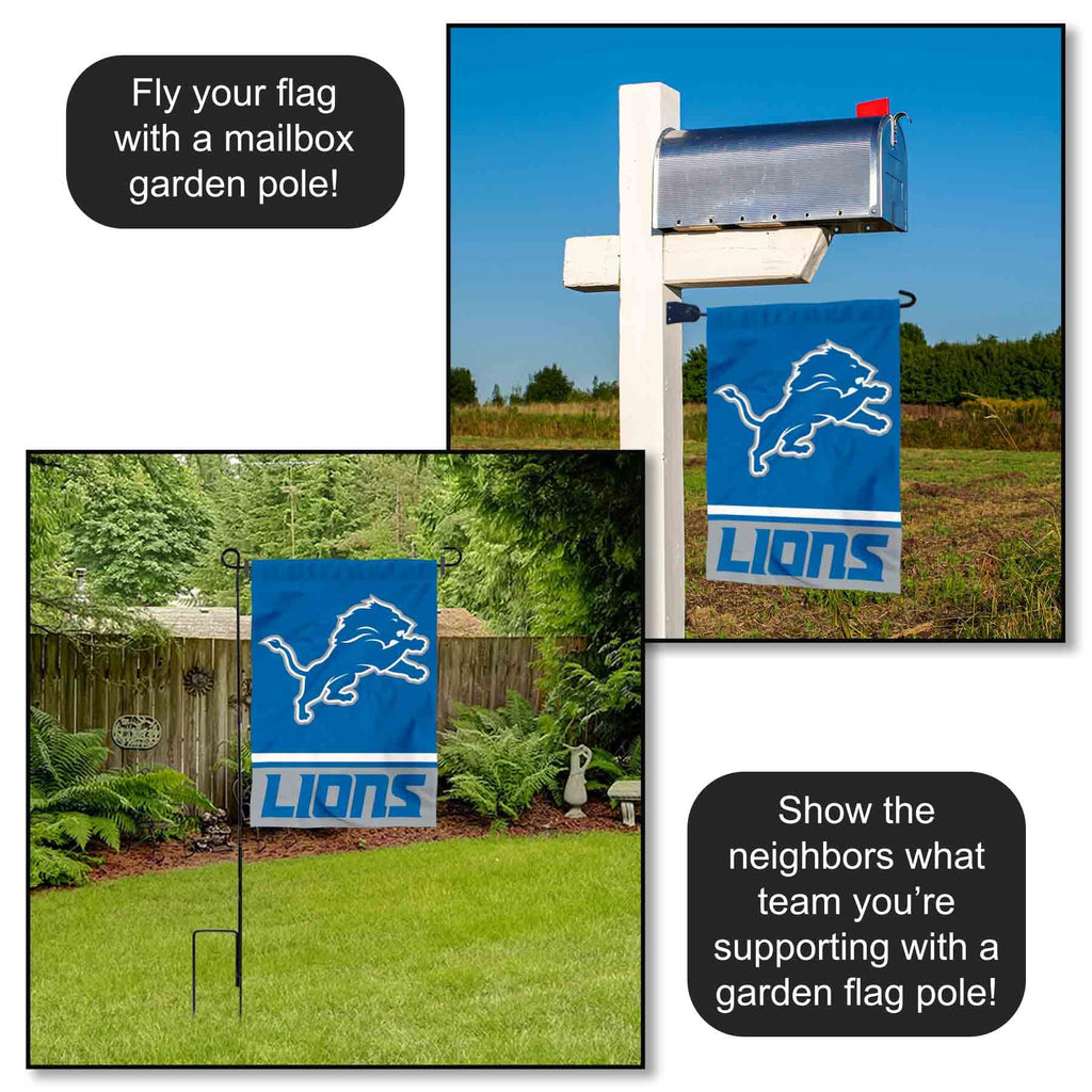 Detroit Lions Double Sided Garden Flag