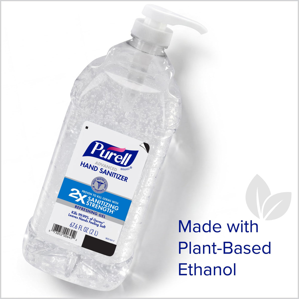 Purell Advanced Hand Sanitizer Refreshing Gel, Clean Scent, 2-Liter Pump Bottle (Pack of 1) - 1015-04-CMR