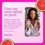Belli Welli Fiber Gummies for GLP-1 Support - Watermelon - Tapioca Prebiotic Fiber Gummy - Digestive Health & Regularity for Women, Men, Kids - 120CT
