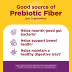 Nature Made Probiotic + Prebiotic Fiber Gummies, 50 Gummies | Fiber Supplement for Daily Gut Health, Prebiotics and Probiotics for Women and Men, Mixed Berry Flavor, 25 Day Supply