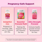 OLLY Ultra Strength Prenatal Multivitamin Softgels, Omega-3s - 60 Count