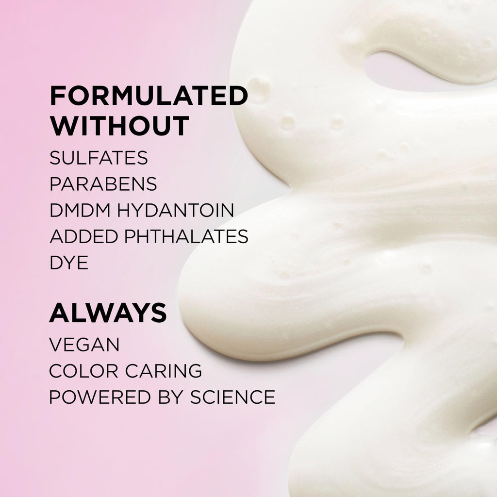 L’Oreal Paris Sulfate Free Glossing Shampoo and Conditioner Set with Glycolic Acid, Provides Intense Glass Shine & Smoothness, Suitable for Dull, Dry, and Color-Treated Hair, EverPure, 13.6 Fl Oz Set