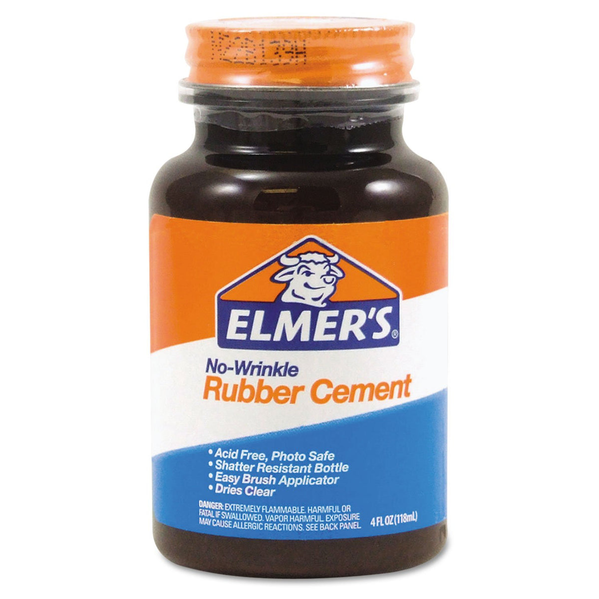 Elmers No-Wrinkle Rubber Cement With Brush (904)
