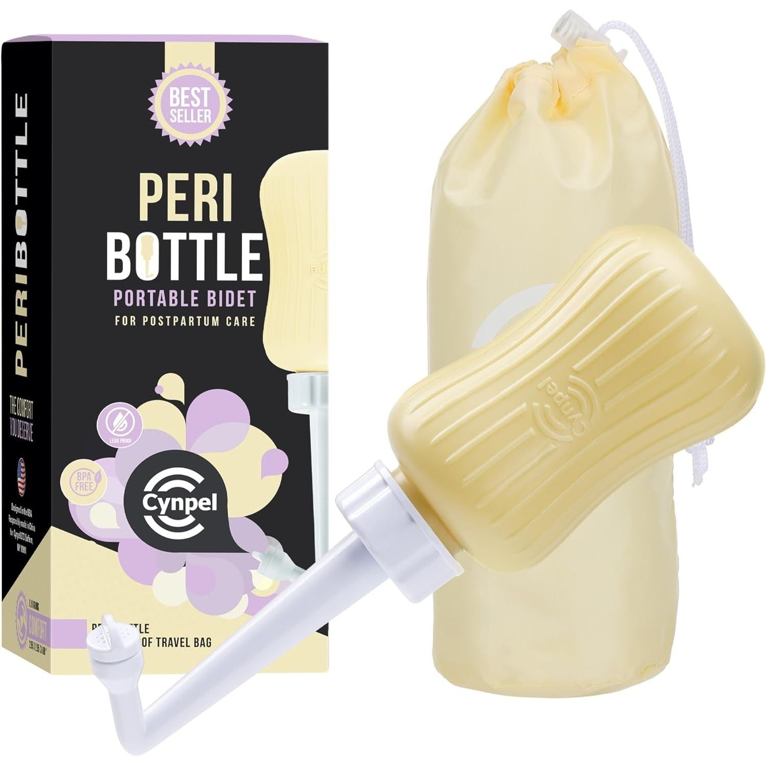 Buy now Peri Bottle - Postpartum and Perineal Care - FSA HSA Eligible - Portable Hand Held Travel Bidet Sprayer for Women or Men - Handheld Jet Spray Bottle for Toilet - Pack of 1 - Blue Pale Yellow at indiglob india