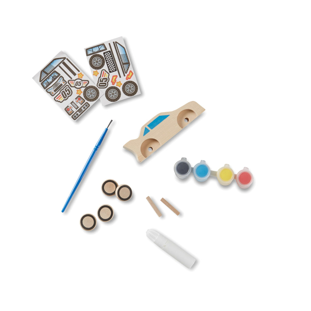 Buy now Melissa & Doug Created by Me! Race Car Wooden Craft Kit at indiglob india