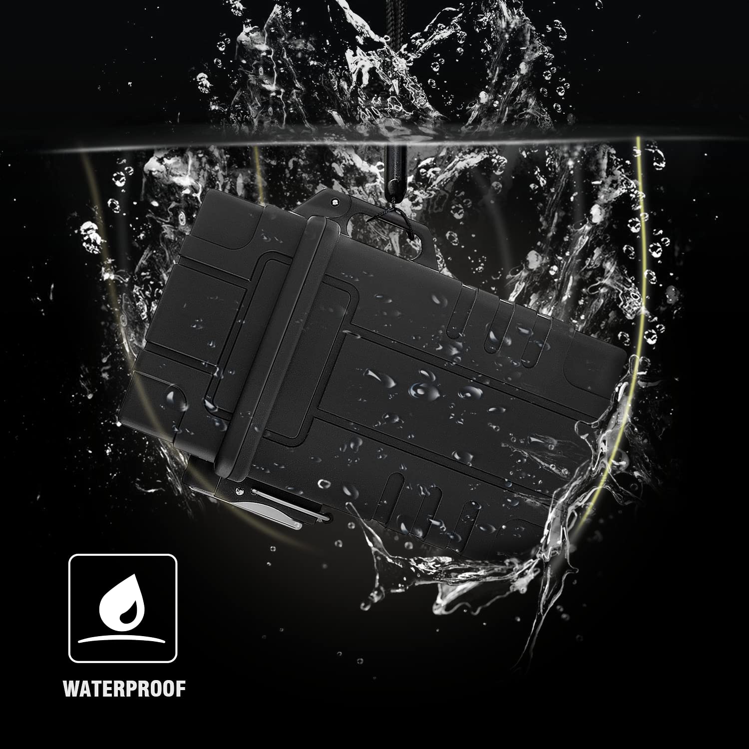 Buy now SOMGEM Cigarette Case with USB Rechargeable Electric Lighter for Whole Package Cigarettes 20pcs, Waterproof Cigarette Holder for Outdoor Camping Hiking at indiglob india