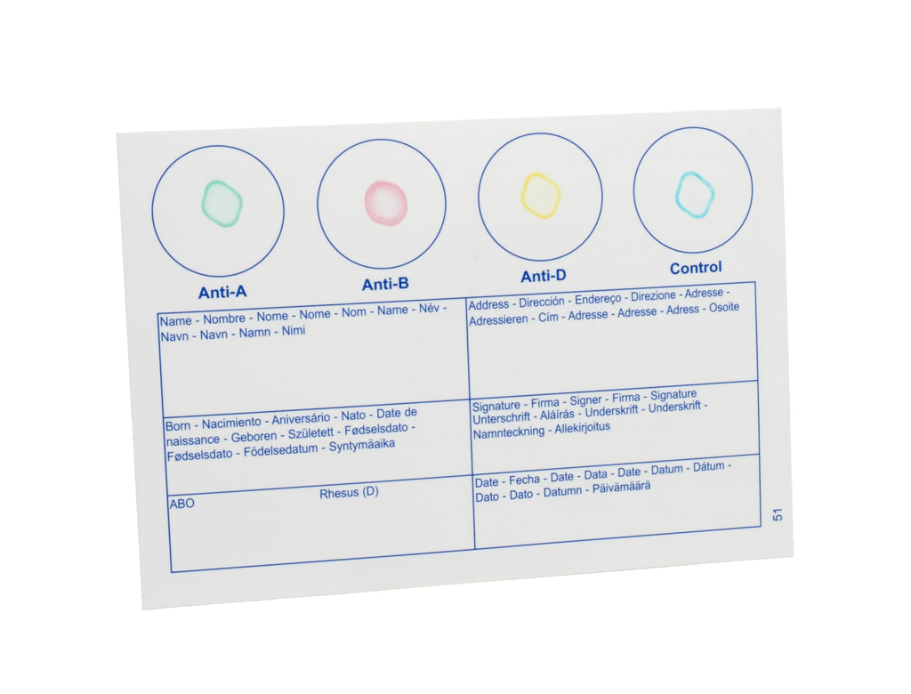Eldoncard Blood Typing Kit, 2 Test Pack