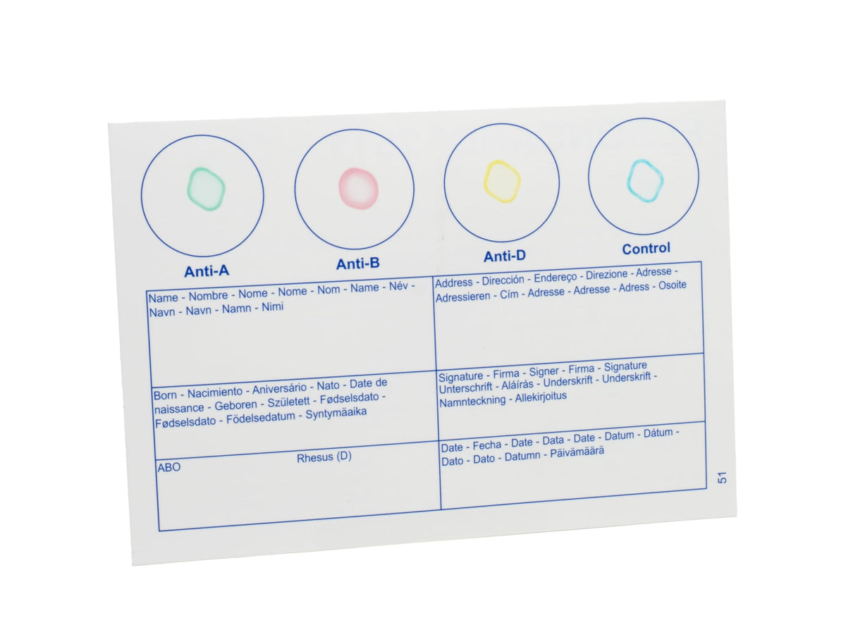 Eldoncard Blood Typing Kit, 2 Test Pack