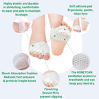 Hygear Silicone Toe Separators For Women & Men,Toe Spacers For Overlapping Toes, Foot Pain Relief for Bunions, Hammer Toe & Plantar Fasciitis, Comfortable & Breathable, 2-pack Original.