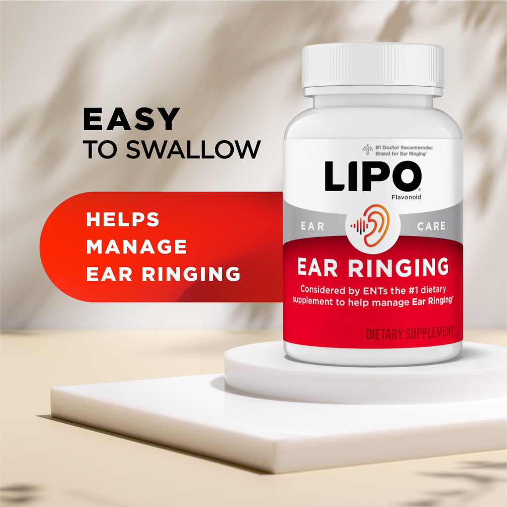 LIPO Ear Ringing Support, Lemon Bioflavonoid Complex, 100 Caplets