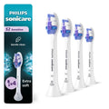 Buy now Philips Sonicare Genuine Sensitive Replacement Toothbrush Heads for Sensitive Teeth, 3 Brush Heads, White, HX6053/64 1 Count (Pack of 4) White at indiglob india